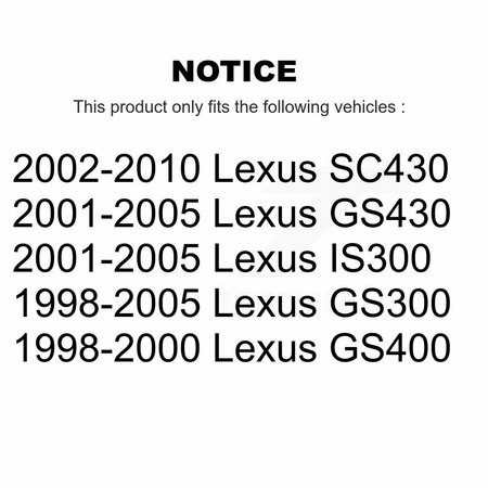 Ameribrakes Rear Semi-Metallic Disc Brake Pads For Lexus GS300 SC430 IS300 GS400 GS430 NWF-PRM771